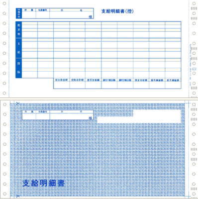 OBC 6016 密封式支給明細書 300枚 給与奉行専用