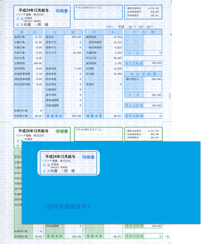 SR280給与賞与明細・封筒セット | ソリマチ給料王サプライ | 給与明細