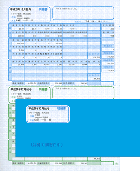 ソリマチ SR282 給与賞与明細ヨコ型･封筒500セット 給料王専用