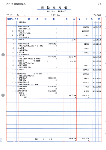 ソリマチ SR4401 元帳 500枚