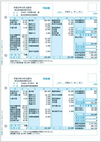 336001 弥生 給与明細書 - 弥生サプライ激安通販 | 給与明細.com