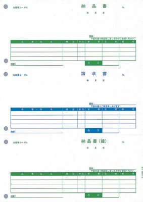 PCA PA1308G 納品書/請求書/納品書控 500枚 商魂商管専用(旧型番：PA1308F)