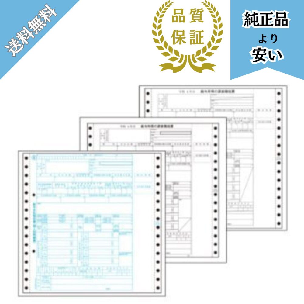【予約商品】6009ｰA25対応 連続 源泉徴収票 令和8年提出 ドットプリンタ用 100名分 BH6009-A25