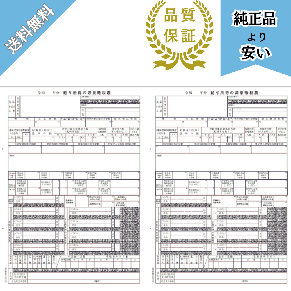 【予約商品】PA1134GA R07対応 電子申告用 源泉徴収票 単票 令和8年提出 100名分 PH1134R07G