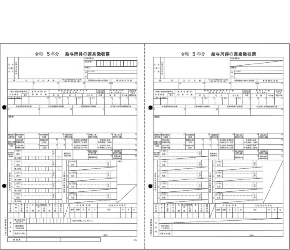 応研給与大臣対応 源泉徴収票 100名分 令和5年度用【互換製品】DHKY-464G