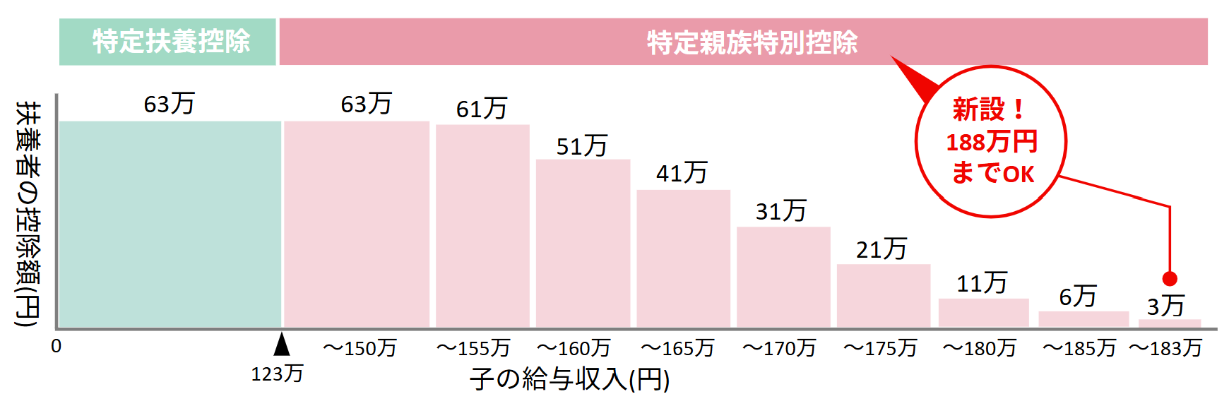 特定親族特別控除イメージ